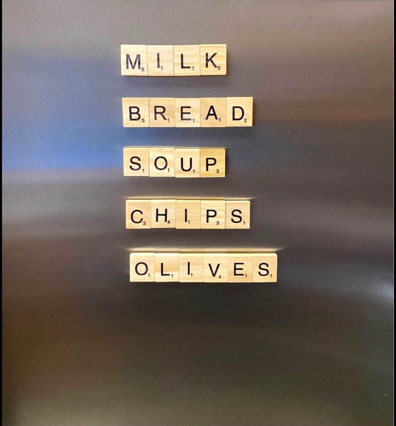 Scrabble Tile Letters Fridge Kid Etsy