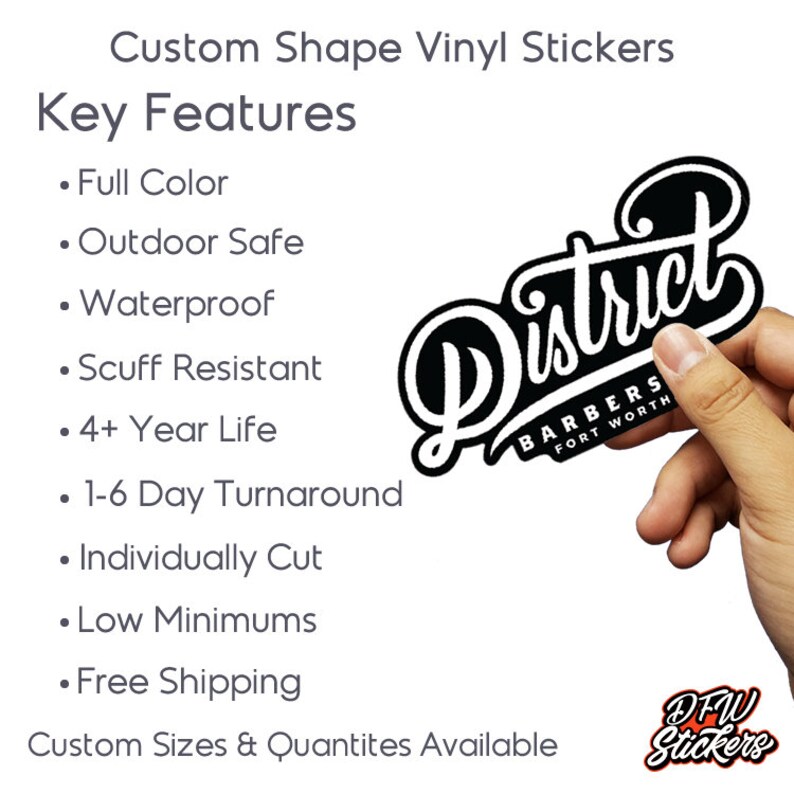 Dist Sticker Custom Vinyl Stickers / Die Cut Stickers / Logo Stickers / Company ...