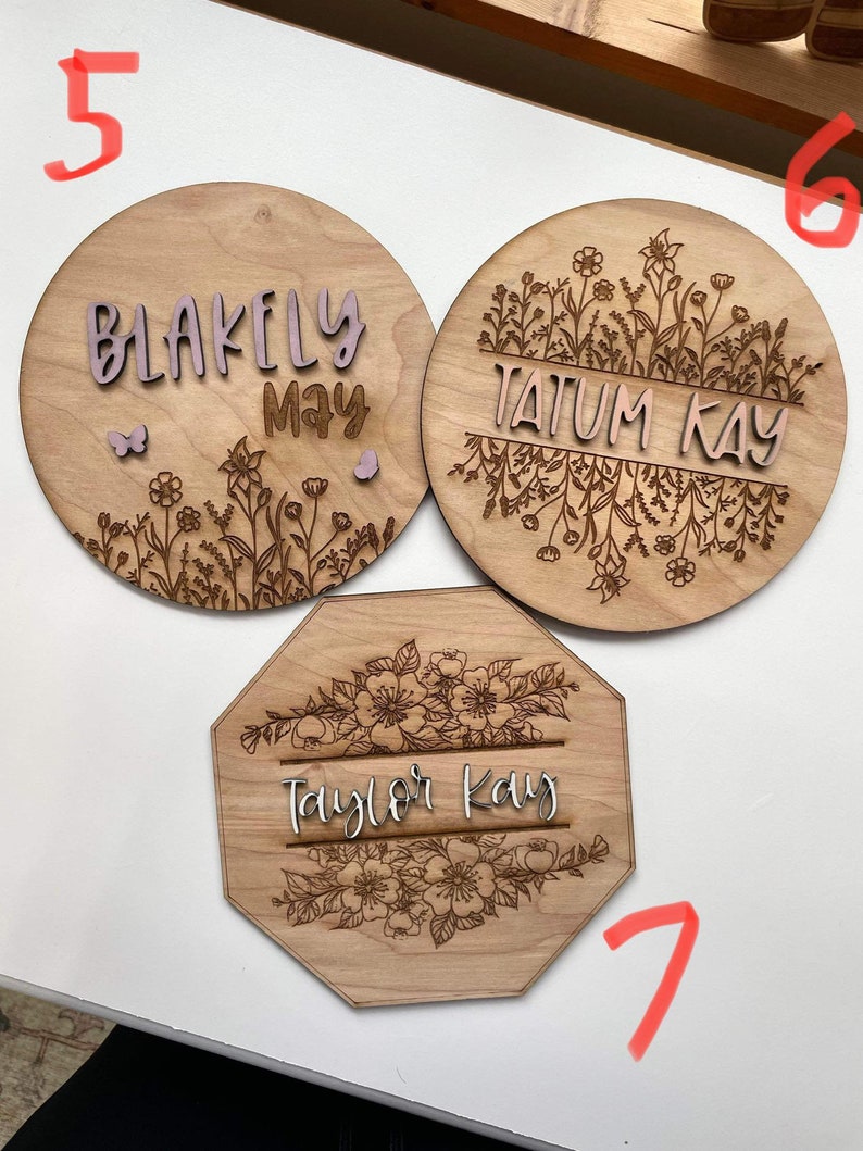 Personalized Baby Name Plaques - Etsy