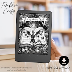 Kindle Lock Screen - Dragon Fantasy Background - Custom Kindle Wallpaper - Digital Download