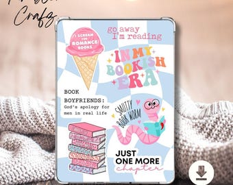 クリアケース用印刷可能な Kindle インサート、「In my Bookish Era」、Kindle インサート、Kindle Paperwhite、Kindle Basic、Kindle Decor、デジタル ダウンロード