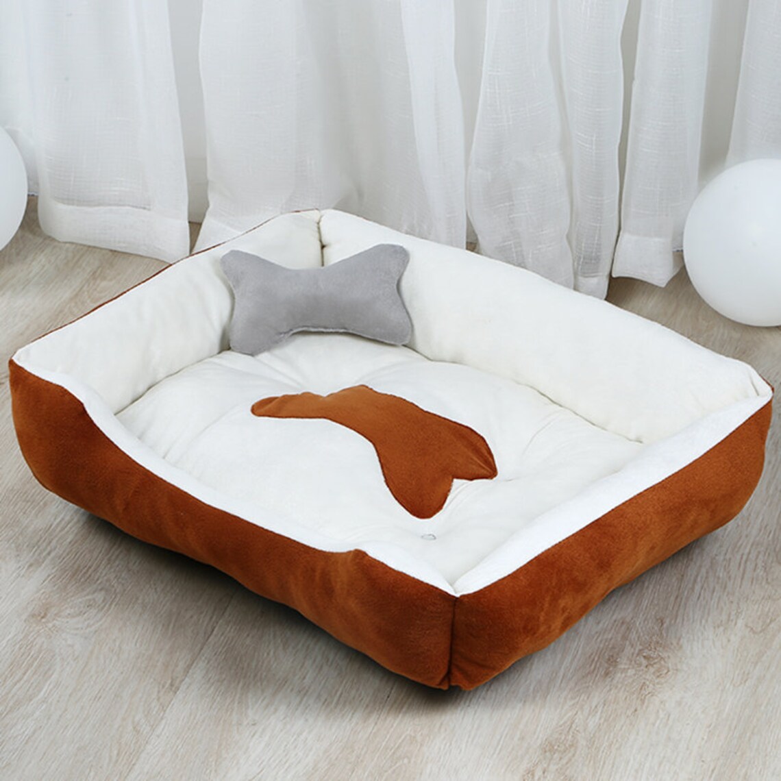 Comfy Calming Dog Warm Bed Pet Super Soft Plush Puppy Beds Etsy
