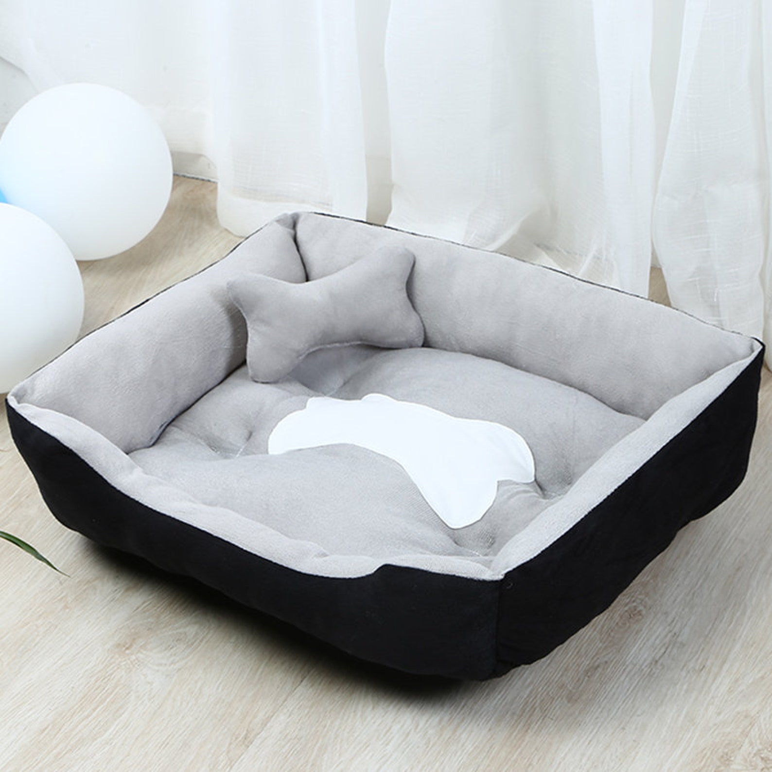 Comfy Calming Dog Warm Bed Pet Super Soft Plush Puppy Beds Etsy