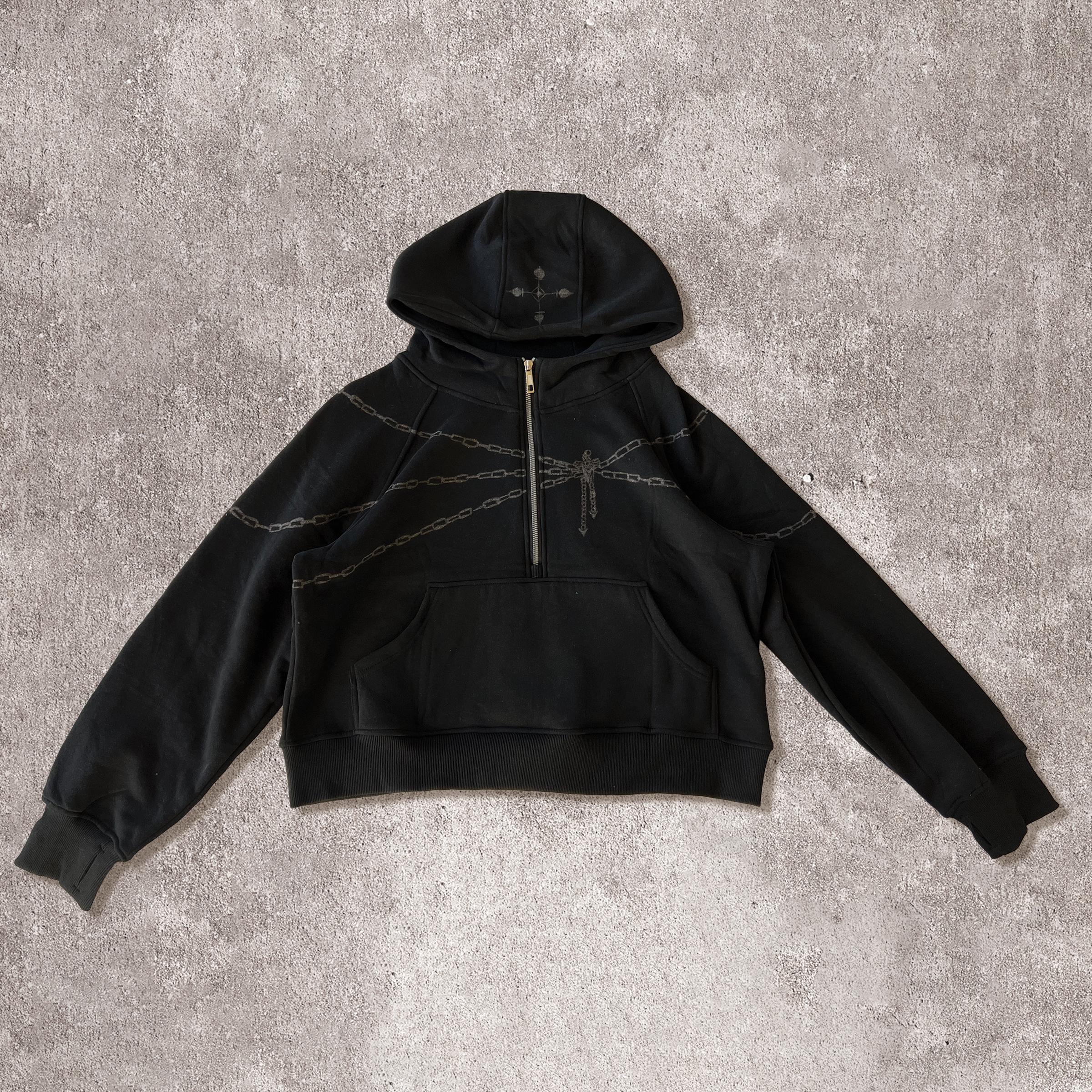 PHANTOM TROUPE- Bleach Painted Hoodie/ Half Zip/ Full Zip 