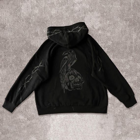 SYLUS- Bleach Painted Hoodie/ Half Zip/ Full Zip/ Sweatshirt