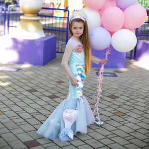 Robe sirene fille Deguisement de sirene pour tout petits Robe violette verte a sequins pour fille Fete d anniversaire d Halloween Queue de robe de petite sirene Etsy Canada