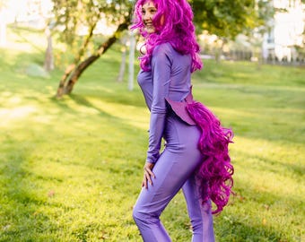 ピンクと紫のユニコーンのしっぽ：スウィーティーベルのコスチューム