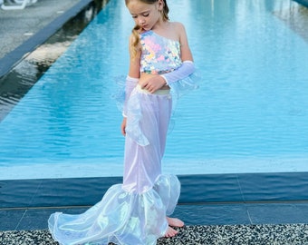 Infant/Toddler Mermaid Tails for Playtime!! Great For Photoshoots ! Includes Cotton Filled Insert / Option to Add Top!