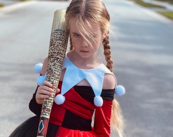 Halloween Girl Dress Red and Black, Best Superhero Party Outfit