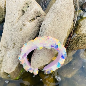 Mermaid Crown For Women, Rave Outfit Woman, Mermaid Girl Tiara, Under The Sea Hair Accessories, Sequins Sea Headband