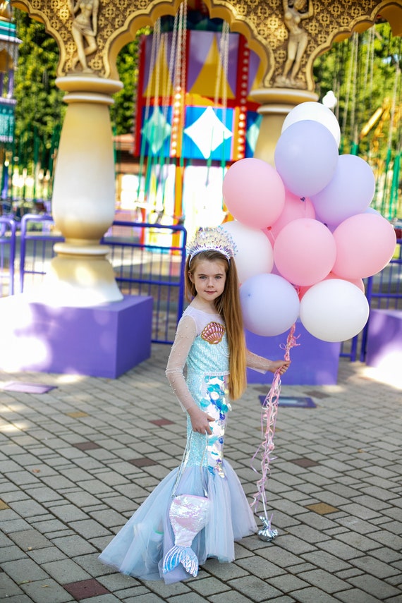 Disfraz de sirena, Tutu de cola de sirena, Traje de sirena de niña, Traje  de cumpleaños, Disfraz de Halloween, Disfraz de sirena para niños pequeños,  Bebé, Niños -  México