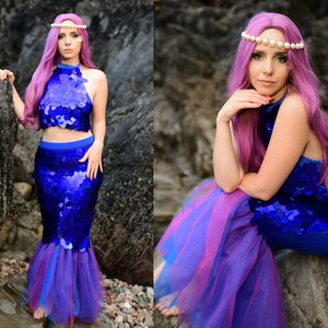 Cola De Sirena Mujer Disfraz De Sirena Para Mujer, Falda De Cola - Main Image