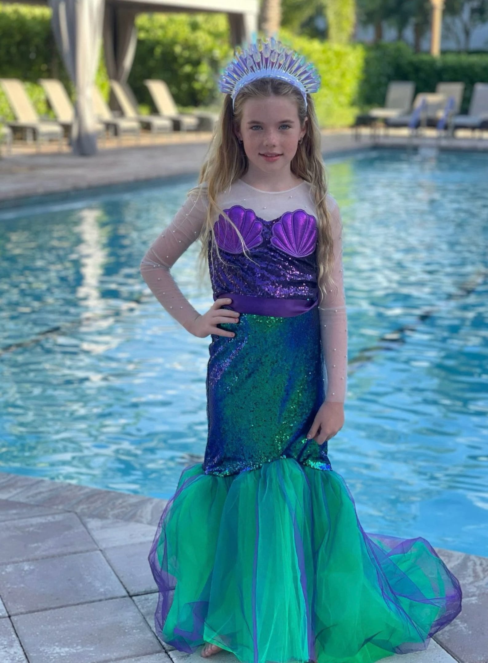 Ariel Dress Mermaid Dress Girls Princess Costume Kids Cosplay