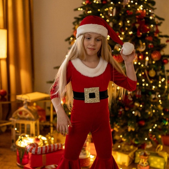Girl Santa Costume Young Santa Claus Outfit Christmas - Etsy