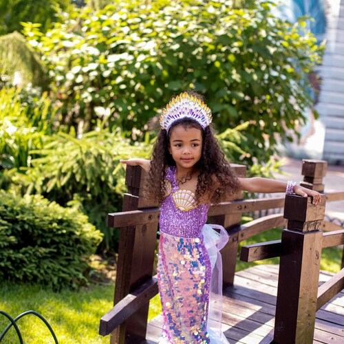 Mermaid Tail Princess Dress for Girls – Birthday, Beach, or Party Outfit