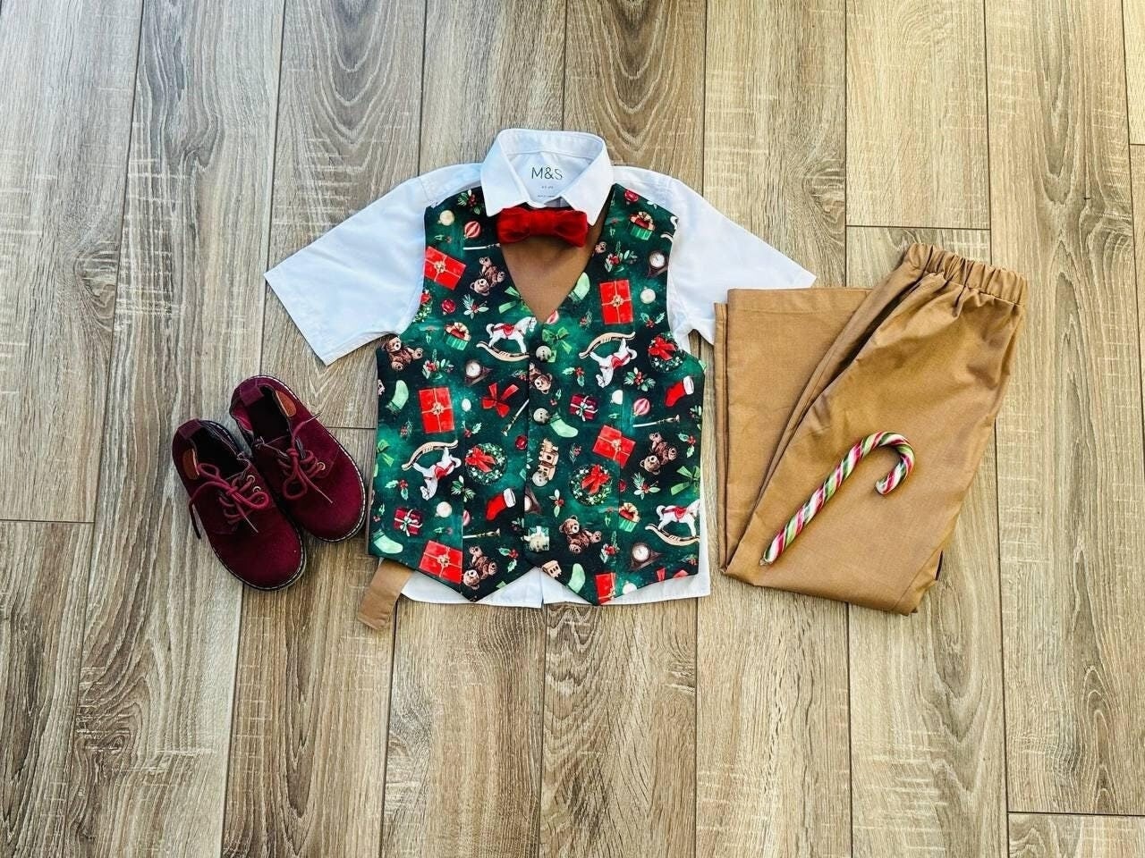 Boys Xmas Waistcoat Kids Boys Waistcoat Special Vest Birthday Tops