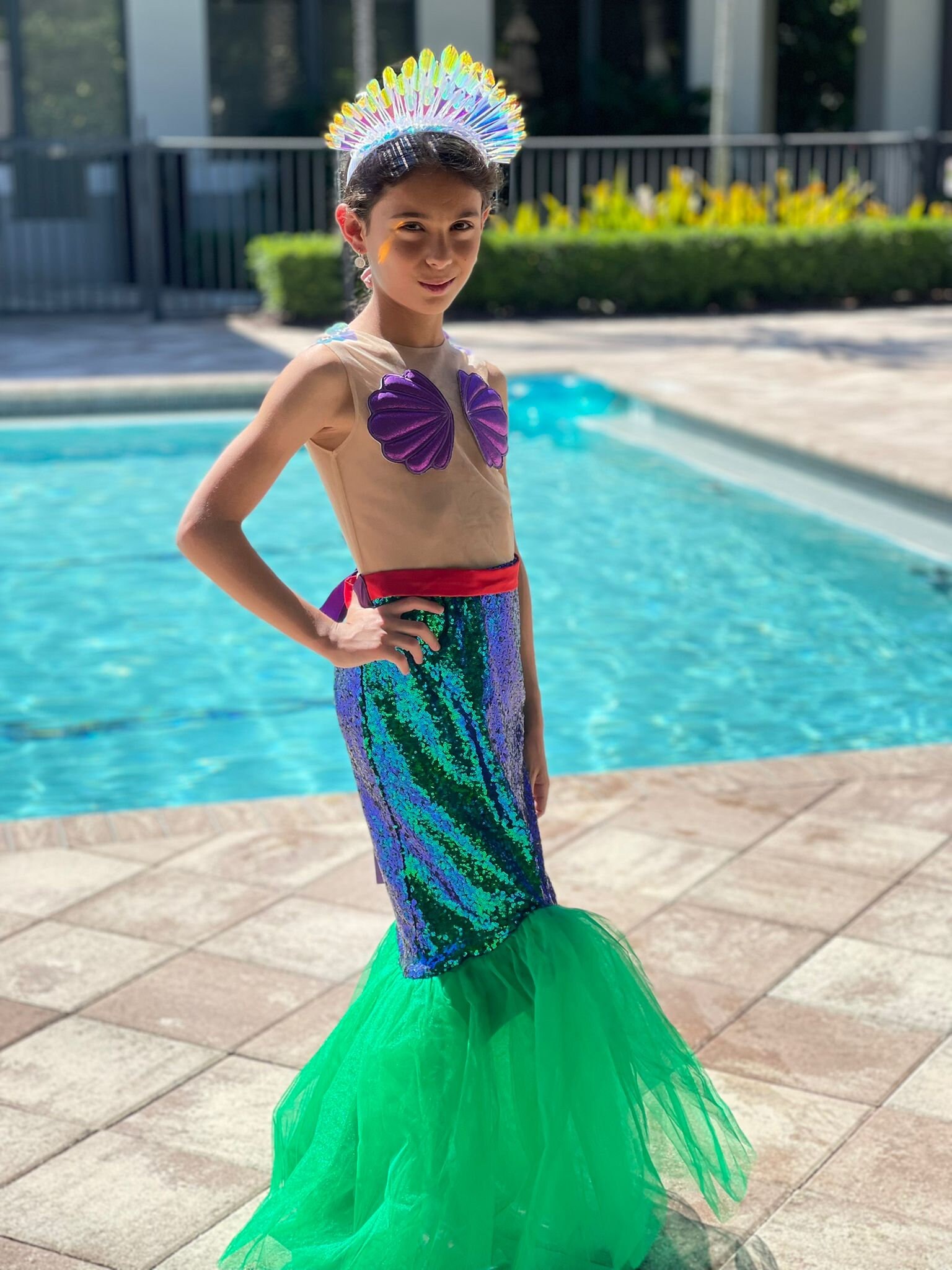 mermaid prom dress pink Colors Dress 2978 Size 6 Hot Pink Fitted Sequin Mermaid Prom Dress Ruffle Layer Formal Gown Corset Back