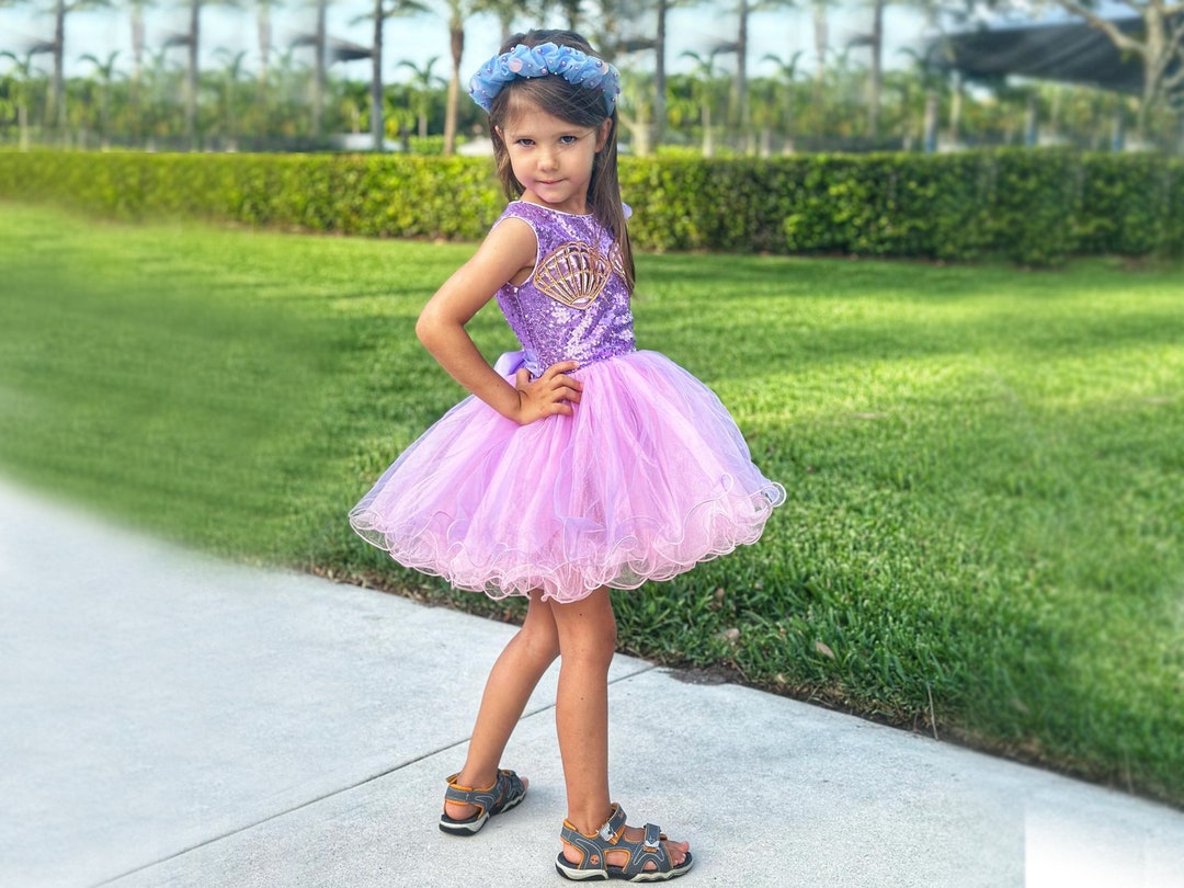 Girls Pastel Mermaid Sleeveless Dress main image 1