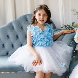 Baby Flower Girl Dress, Summer Party Princess Dress, Pageant Girl Dress, White Junior Bridesmaid Dress, Baby Wedding Dress, Girl Lace Dress