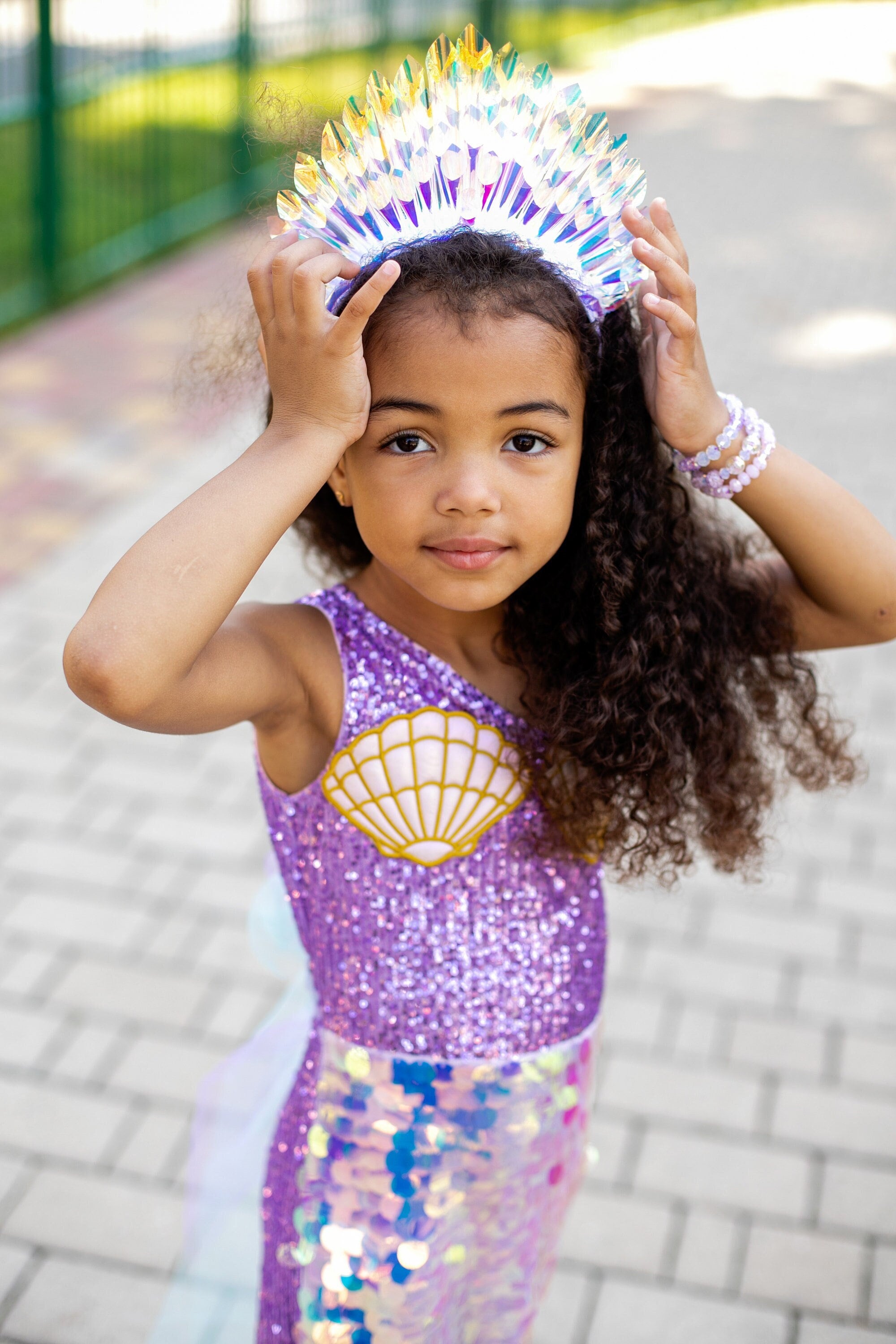 Little Mermaid Crown, Mermaid Girl Tiara, Mermaid Headband 