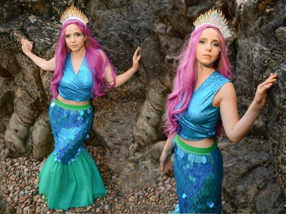 mermaid fancy dress adults Adult Mermaid Costume, Made by the Original Designer, Ariel Halloween  Costume, Each Item Sold Separate