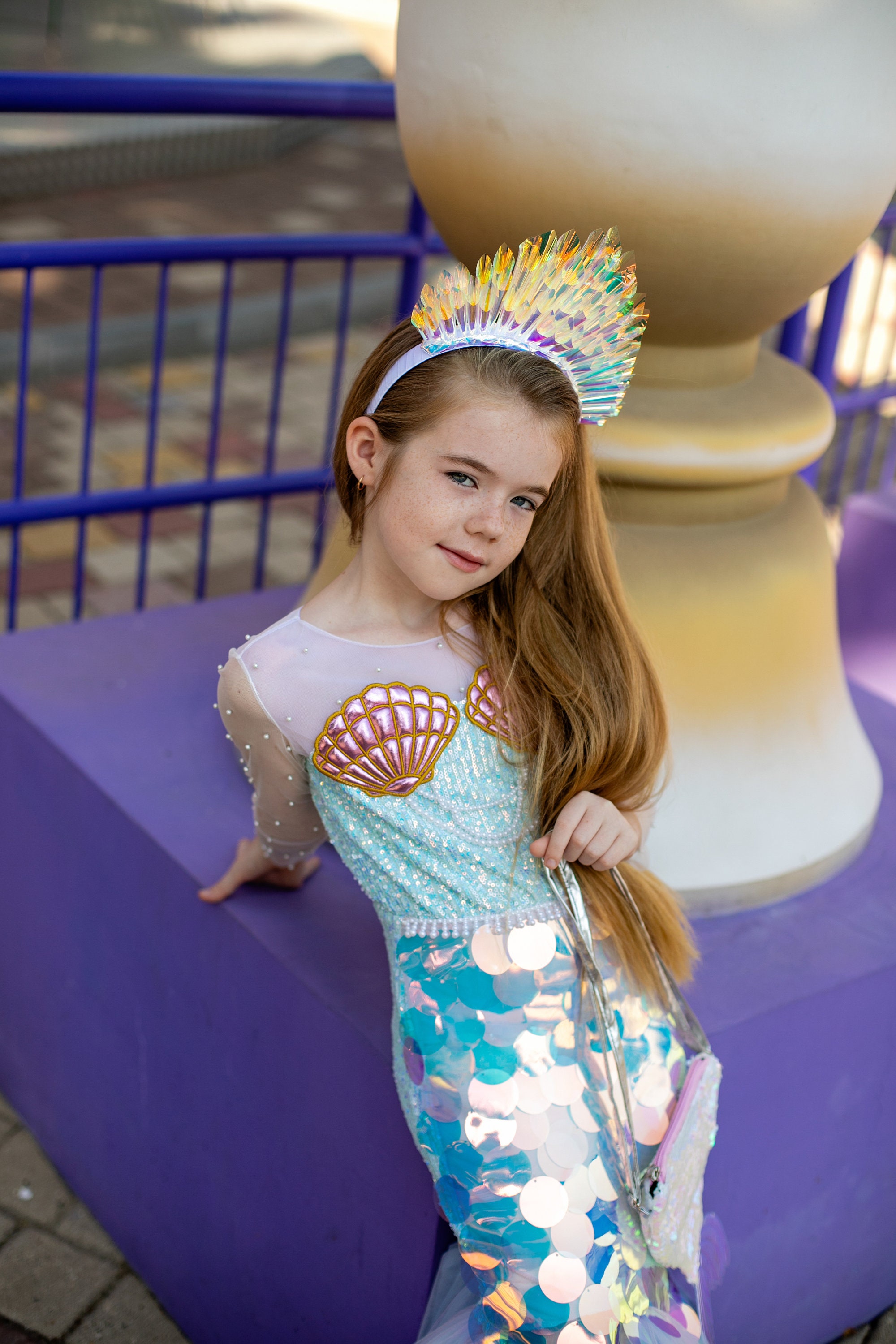 Deguisement Mer Enfant Unicra Couronne De Mariage En Forme D'étoile De Mer - Tiare En Coquillage - Perle - Bandeau Sirène - Accessoire De Cheveux Pour Femmes Et Mariées - Argenté Bijou Sirène Mer