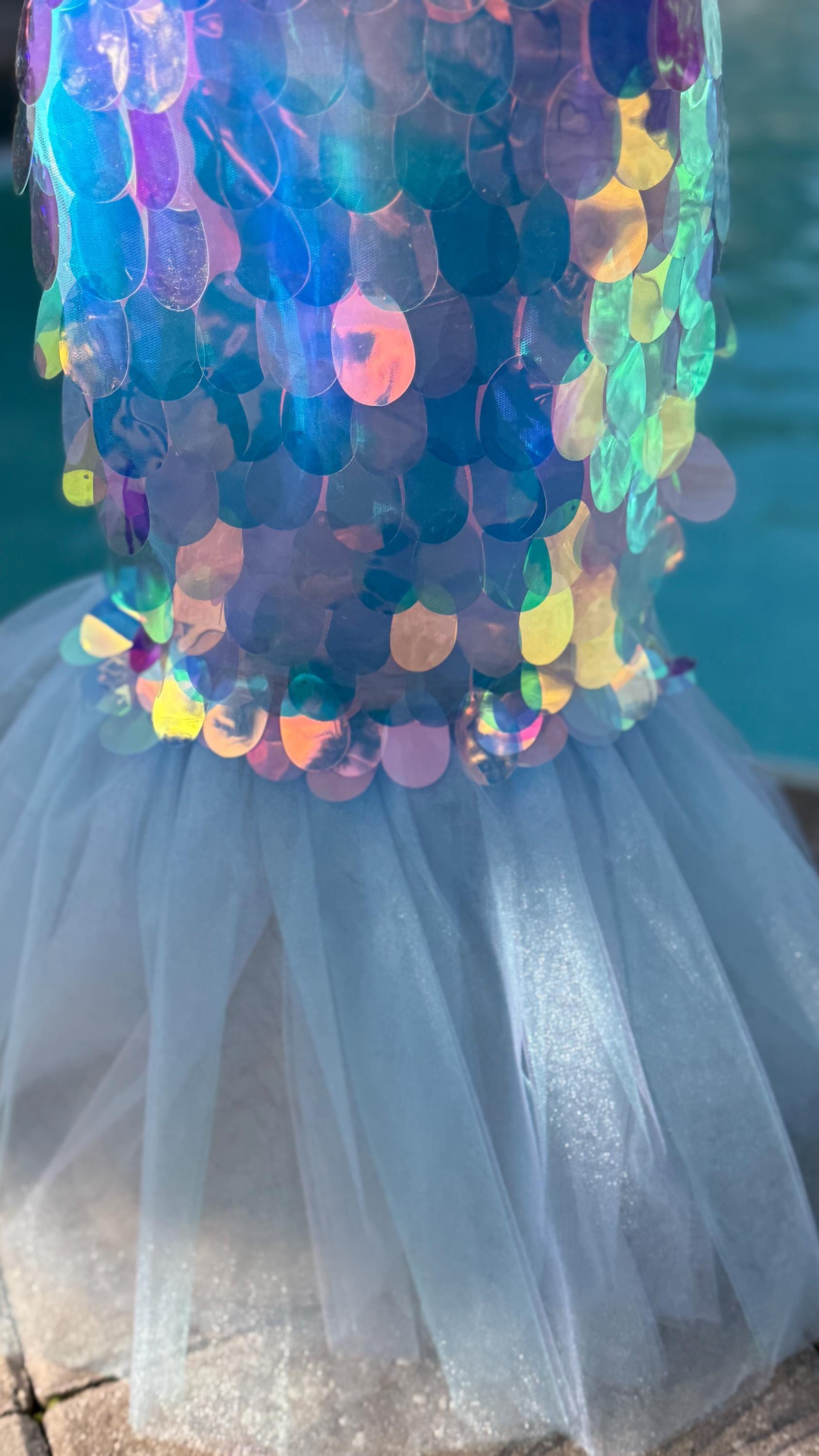 mermaid wedding dress feathers Feather Sleeved Sequin Mermaid Prom Dress with Leaf Train