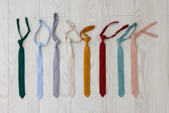 Cravatte Pre-annodate Per Bambini Diffaxy - 28 Cm, Elastiche, Raso Nero O Blu Reale - Foto 11