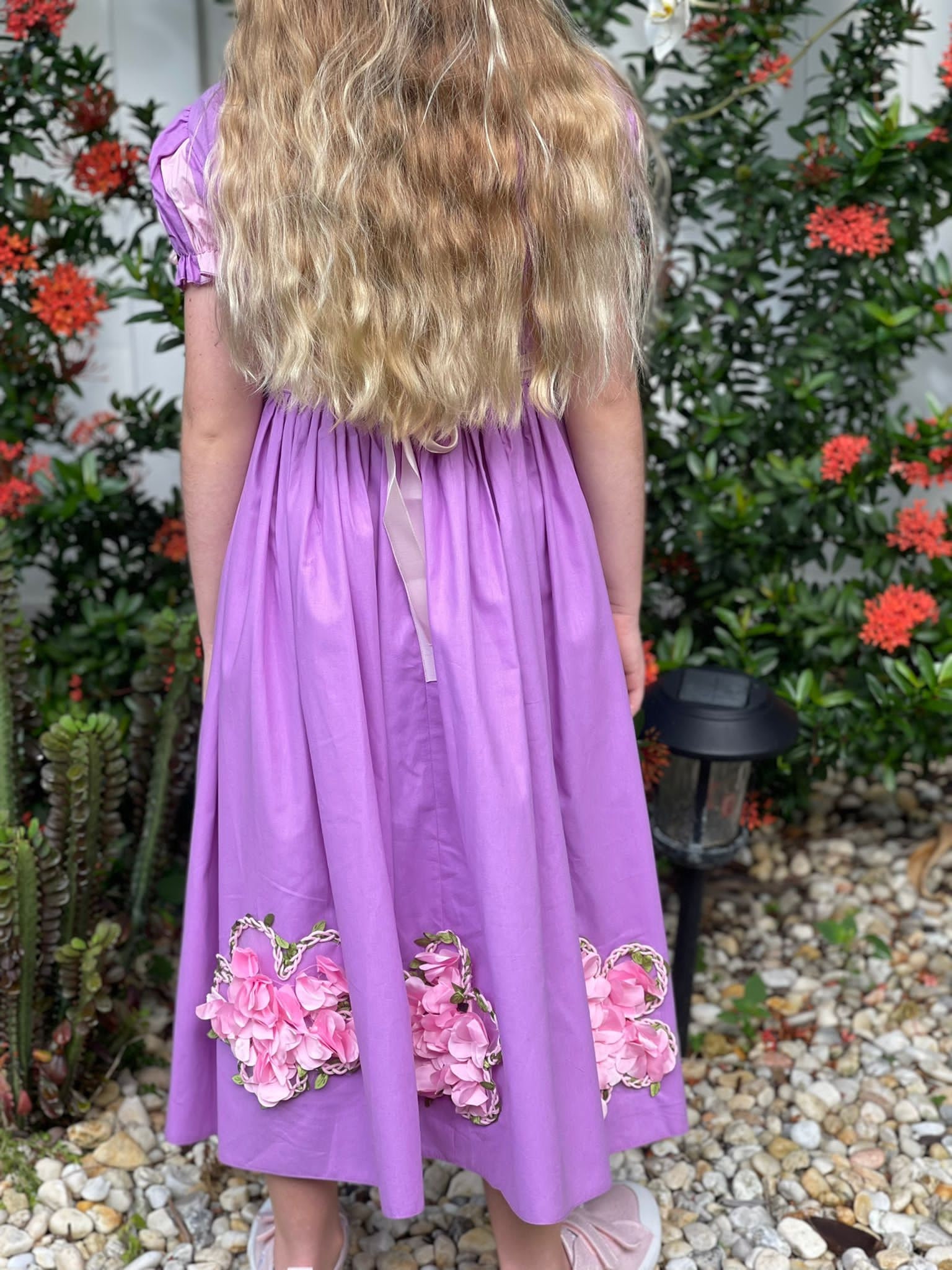Rapunzel Princess Costume For Girls - Purple Dress Up Set With Crown, Wand & Accessories - View #8
