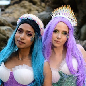 Stunning Mermaid Crown and Headbands for Magical Adult Cosplay, For teenage girls and women, Cosplay, Halloween or Christmas party outfit
