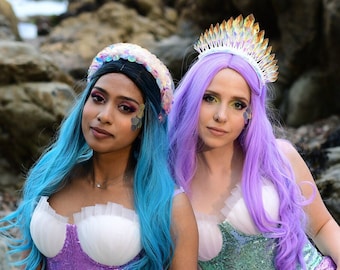 Stunning Mermaid Crown and Headbands for Magical Adult Cosplay, For teenage girls and women, Cosplay, Halloween or Christmas party outfit