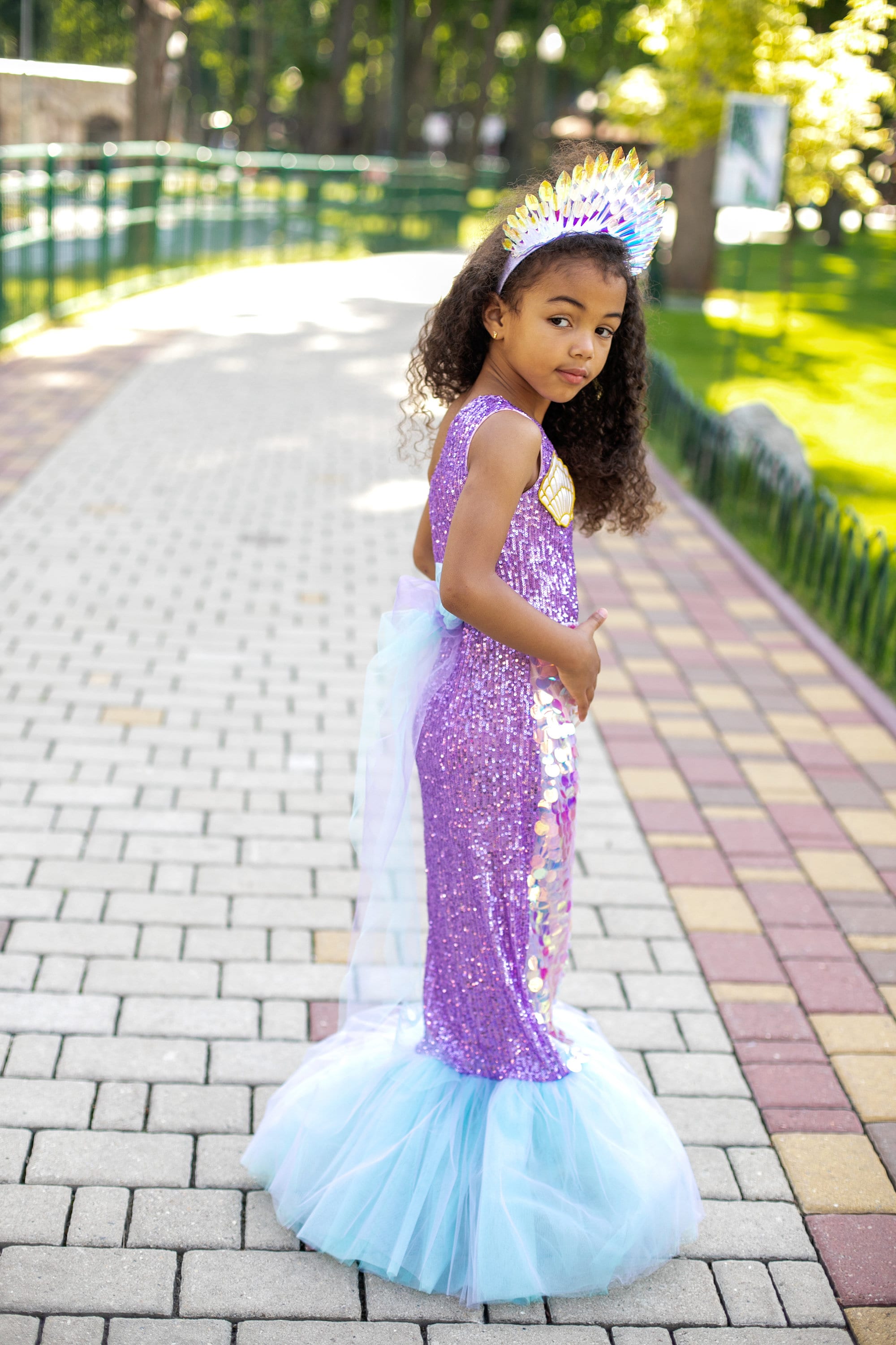 Fasce E Tiara Per Capelli A Tema Sirena AOPRIE: Confezione Da 2 Rosa, Con Corona E Fascia Per Compleanno
