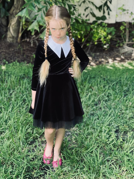 Gothic Girl Adult Wednesday Addams Costume – Costume Zoo