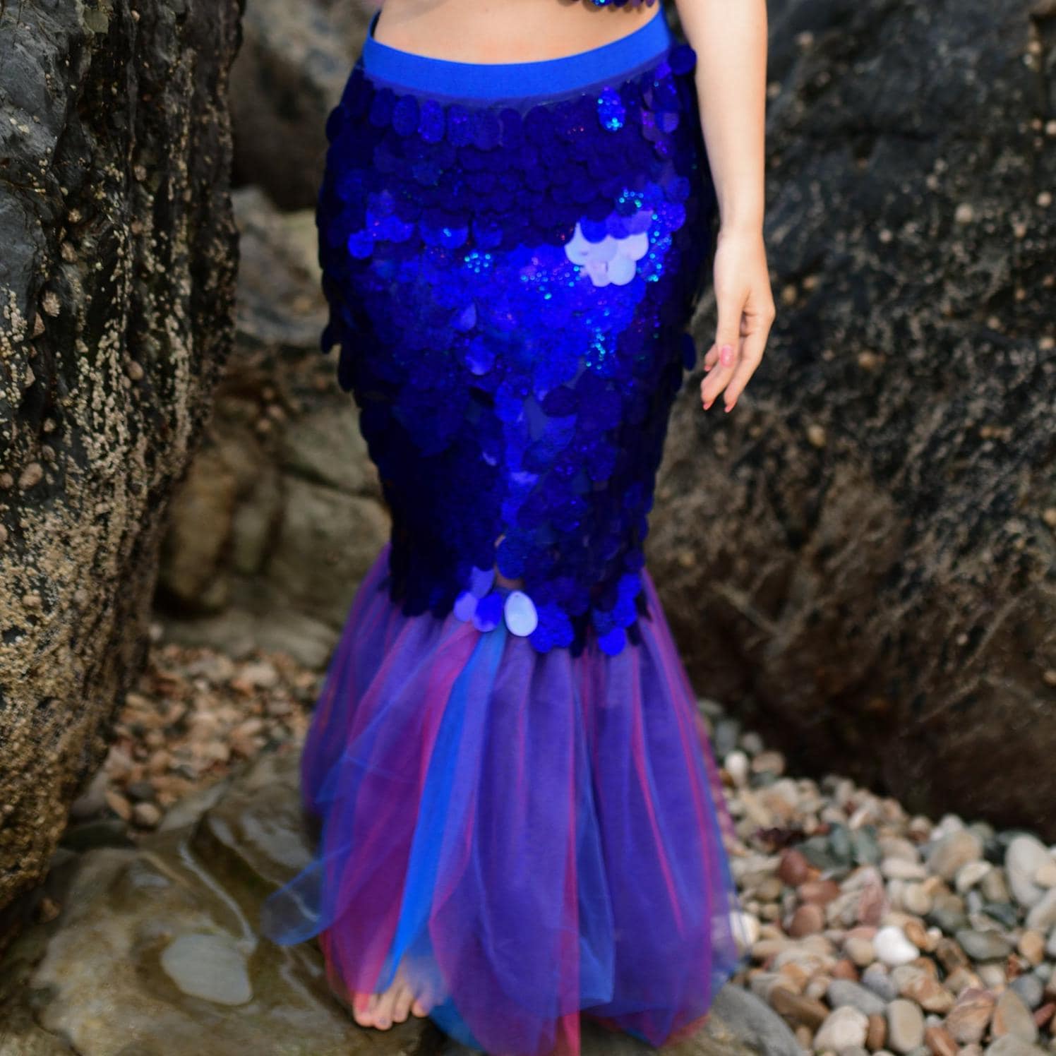 Costume da per gatto, vestito a coda di , con paillettes, comodo e