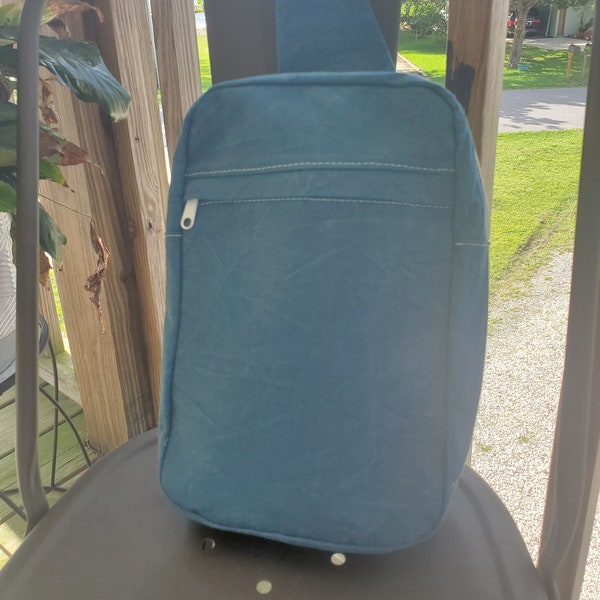 Blue Sling Bag - Sling backpack