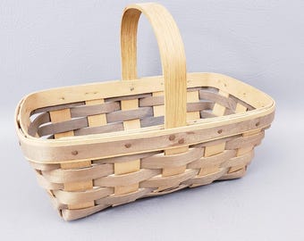 1988年製ヴィンテージ Longaberger ミディアム イースターバスケット | Longaberger バスケット ホームデコレーション | 収納バスケット | 装飾バスケット
