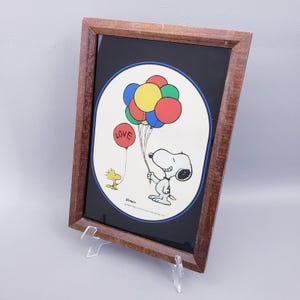 Vintage Snoopy Mirror, Snoopy Picture Mirror, Vintage Snoopy
