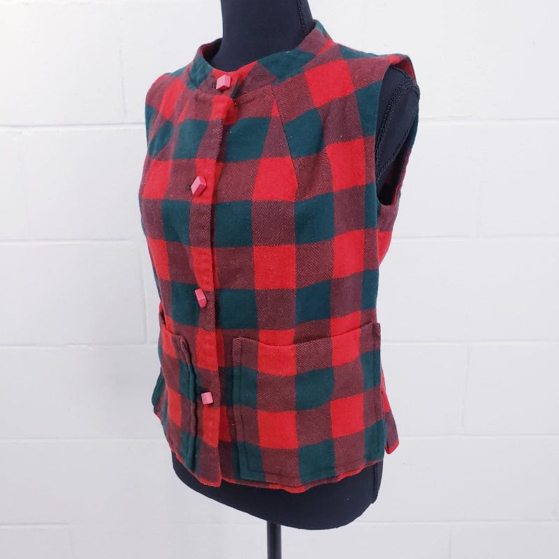 1950s Pendleton Tartan Plaid Coat
