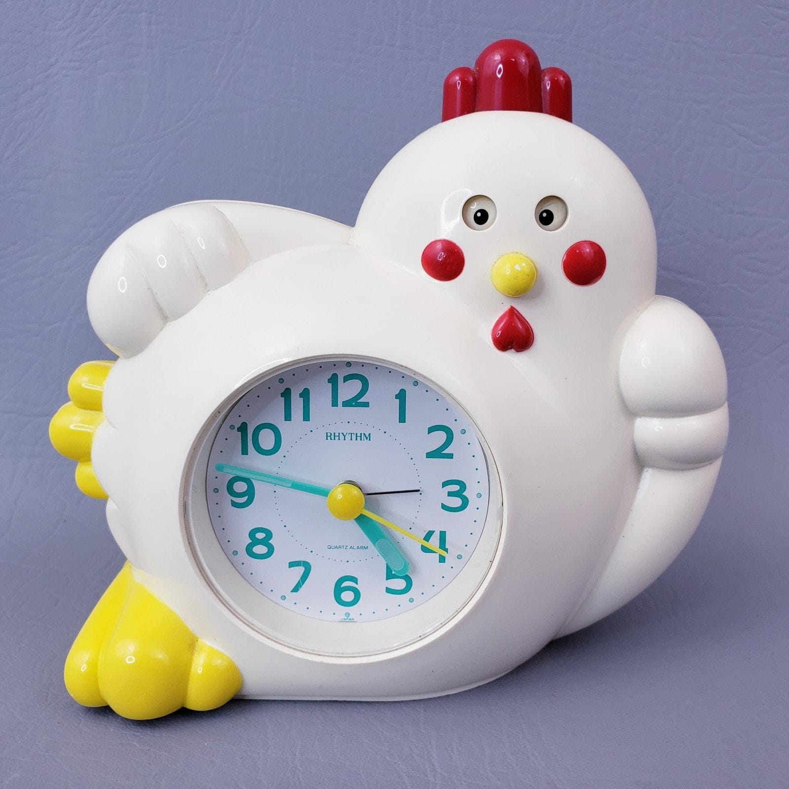 Reloj de gallina de los anos 80 despertador con sonido de gallina quiquiriqui temporizador de cocina posmoderno gallina de plastico buenos dias Etsy Espana