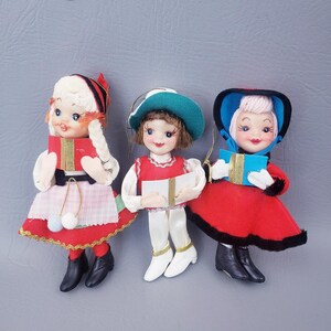 Ornamenti natalizi di Kurt Adler ispirati a "It's a Small World" di Walt Disney del 1964 / Ornamenti natalizi vintage di "It's a Small World" di Walt Disney del 1964