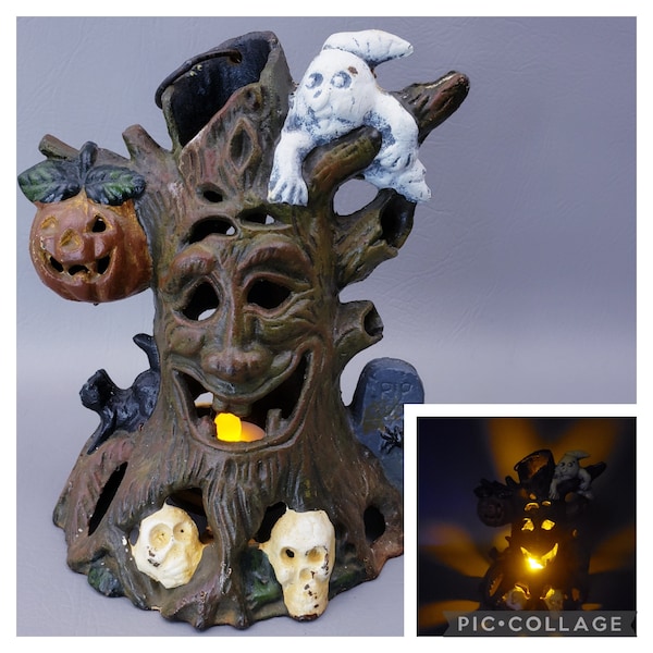 Halloween Tree Candle Holder Etsy