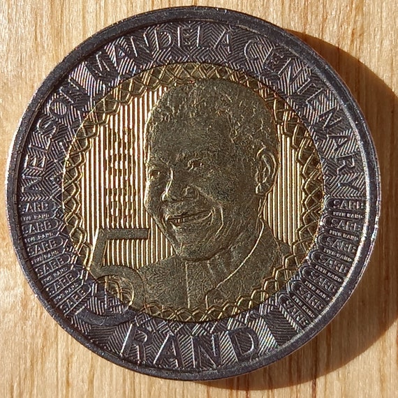 2018 NELSON MANDELA CENTENARY Five Rand Coin Etsy