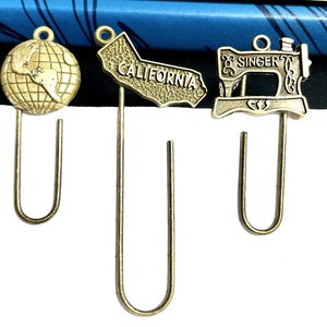 Vintage Bronze Paper Clips Set for Traveler&#39;s Notebook, Midori, Journal, Planner, Notebook