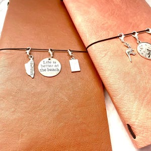 Traveler&#39;s Notebook Vintage Silver Charms // Midori Journal Planner Notebook Antique Accessories