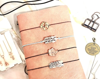 Traveler&#39;s Notebook Multicolor Vintage  Charms | Bracelet Charm Connectors | Midori Journal Planner Notebook Antique Accessories # 5