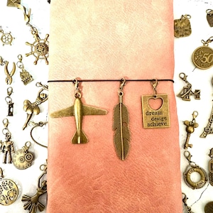 New Traveler&#39;s Notebook Vintage Brass Charms | Midori Journal Planner Notebook Antique Accessories # 4