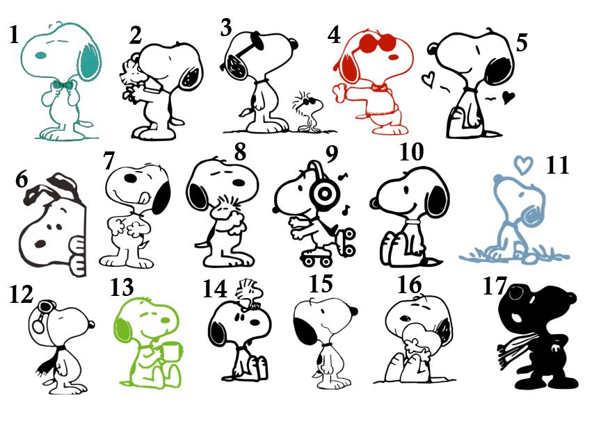 Snoopy & Woodstock Vinyl Decal | Peanuts Sticker for Car, Laptop, Water ...
