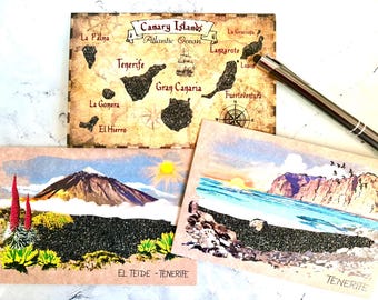 Real Sand Postcards from the Canary Islands!