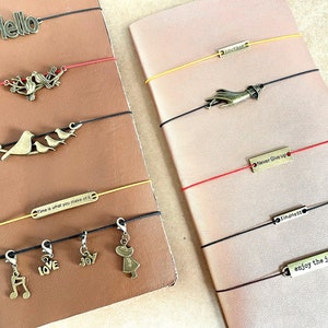 Traveler&#39;s Notebook Vintage Charms | Bracelet Charm Connectors | Midori Journal Planner Notebook Antique Accessories