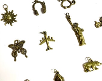 Traveler&#39;s Notebook Vintage Charms | Midori Journal Planner Bronze Charms # 3